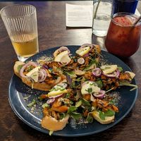 Carrot 'salmon' bites at Mazā Terapija in Riga