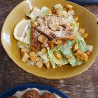 Ceasar salad at Mazā Terapija in Riga
