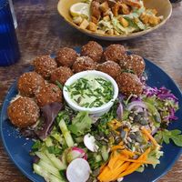 Falafel platter (large) at Mazā Terapija in Riga