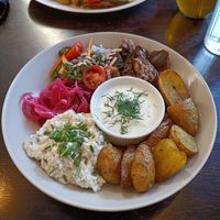 Herring bowl at Mazā Terapija in Riga