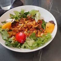 Lunch pasta at Mazā Terapija in Riga