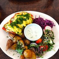 Schnitzel at Mazā Terapija in Riga