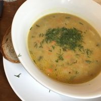 soup of the day  at Mazā Terapija in Riga