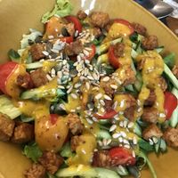 tempeh salad  at Mazā Terapija in Riga