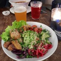 Kebab bowl at Mazā Terapija in Riga