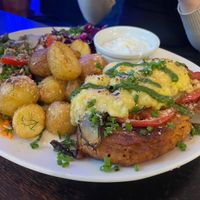 Soy schnitzel at Mazā Terapija in Riga