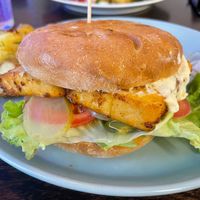 Tofu burger at Mazā Terapija in Riga