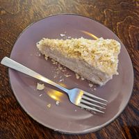 Napoleon cake, very tasty! at Mazā Terapija in Riga