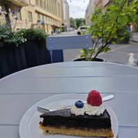 banana tarte at Mazā Terapija in Riga