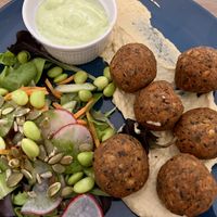 Small falafel plate   at Mazā Terapija in Riga
