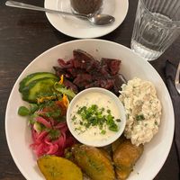 Eggplant “herring”. at Mazā Terapija in Riga