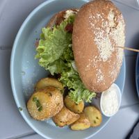 Chicken Burger   at Mazā Terapija in Riga