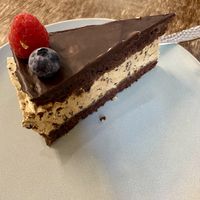 Chocolate Cake with Cookie Cream  at Mazā Terapija in Riga