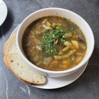 Mushroom soup  at Mazā Terapija in Riga