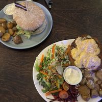 furious grill burger&soy schnitzel  at Mazā Terapija in Riga