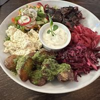 Eggplant Herring bowl  at Mazā Terapija in Riga