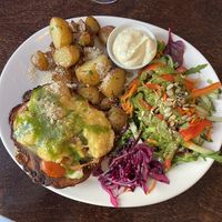 Soy Schnitzel  at Mazā Terapija in Riga