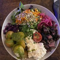 Herring-free salad  at Mazā Terapija in Riga