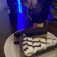 Cookie dough and banoffee cake - gluten-free  at Mazā Terapija in Riga