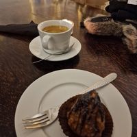 Crunchy caramel ball, wow! at Mazā Terapija in Riga