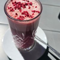 Raspberry chai. Not for me. Too sweet at Mazā Terapija in Riga