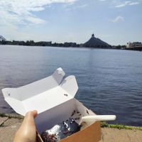 Valentins cake at Mazā Terapija in Riga