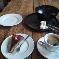 Schoko-Nuss-Kuchen at Mazā Terapija in Riga