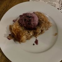 Apple crumble and sorbet   at The Singing Nettle - Žara iz duvara in Sarajevo