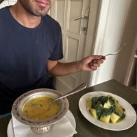 Potatoes with nettle pesto  at The Singing Nettle - Žara iz duvara in Sarajevo