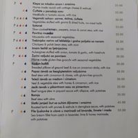 Menu 2 at The Singing Nettle - Žara iz duvara in Sarajevo