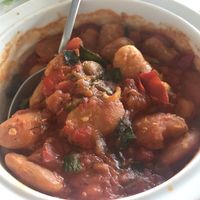 Giant Beans at Vitamins Taverna in Corfu
