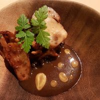 puy lentils, chanterelles, argon oil at 't Aards Paradijs in Merendree