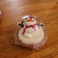 Snowman cupcake at Coughlans Bakery - Beckenham in Beckenham