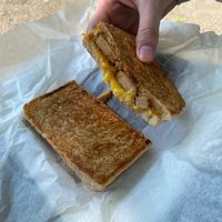 BBQ meat & cheese toastie (I forgot the exact name!) at Coughlans Bakery - Beckenham in Beckenham