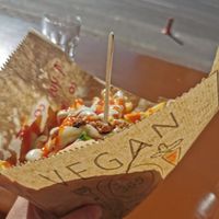 Vegan mayonnaise and cheese at Vegan 365 Kitchen in Skopje