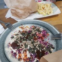 Delicious salad. at Vegan 365 Kitchen in Skopje