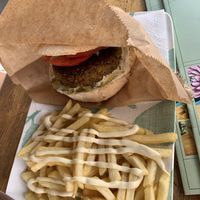 Vega burger  at Vegan 365 Kitchen in Skopje