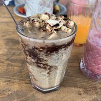 Chia pudding ‘snickers’   at Vegan 365 Kitchen in Skopje