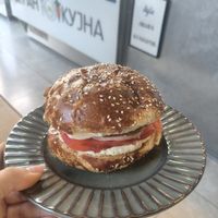 Sándwich con jamón y queso at Vegan 365 Kitchen in Skopje