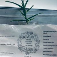 menu at Vegan 365 Kitchen in Skopje