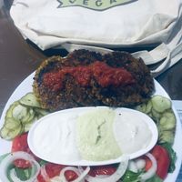 yum yummm at Vegan 365 Kitchen in Skopje