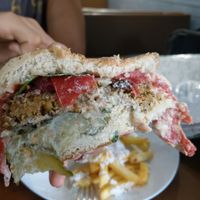 Veggieburger  at Vegan 365 Kitchen in Skopje