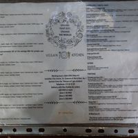 Main dishes menu at Vegan 365 Kitchen in Skopje