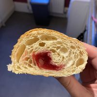 Raspberry croissant  at Coughlans Bakery - London Rd in Croydon