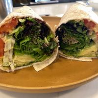 Rainbow Veggie Wrap at Tribal All Day Cafe in Dallas
