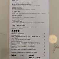 Adult beverages at Tribal All Day Cafe in Dallas