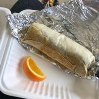 veggie burrito - hold eggs, extra potatoes  at Looney Bean in Bishop