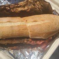 Meatball sub at DJ's Pizza and Bakeshop in Ocean View