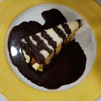 Carrot cake at Garibolo in Bilbao