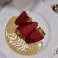 Stuffed peppers at Garibolo in Bilbao